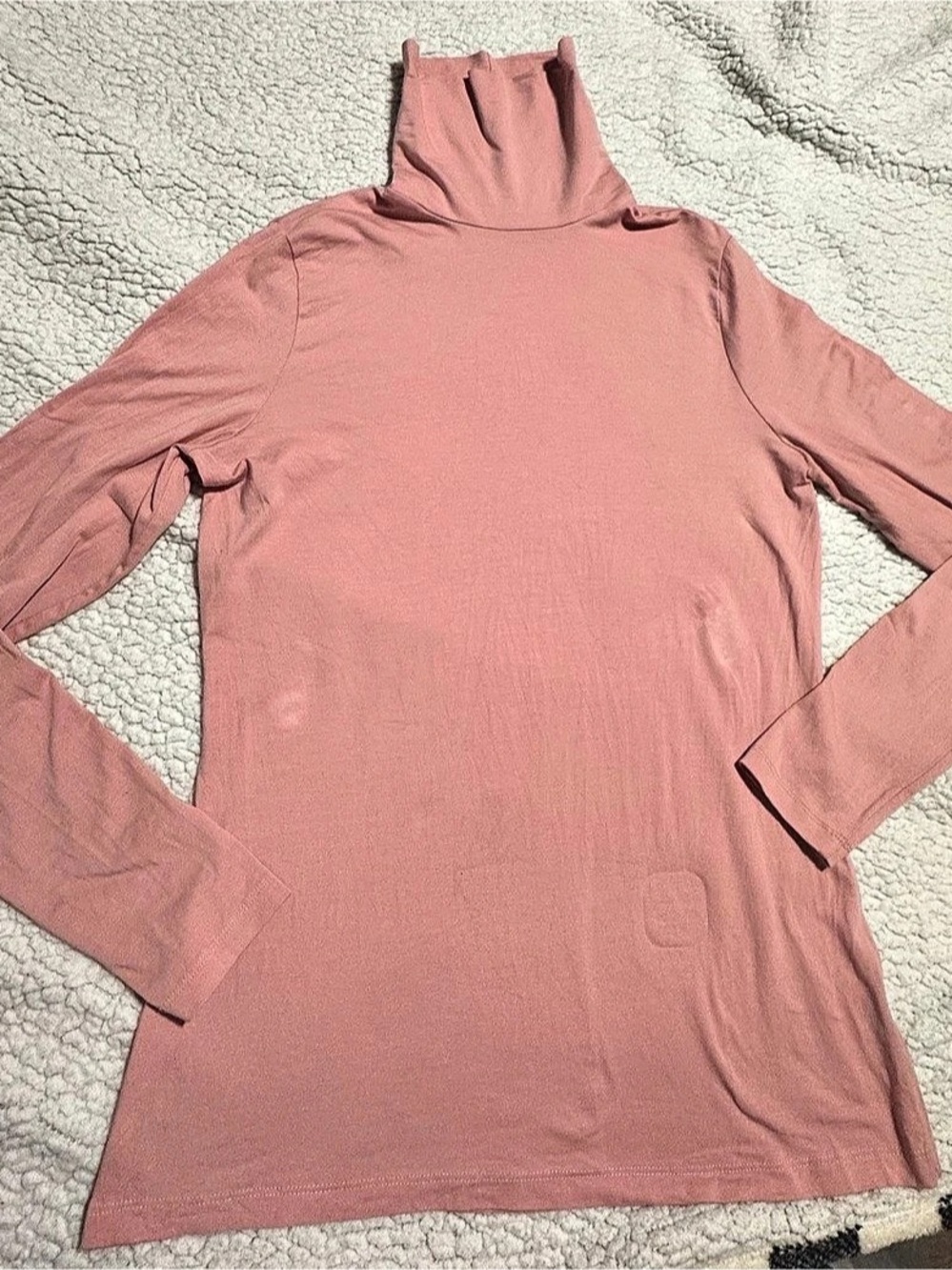 Lands' End Long Sleeve Turtleneck Pink Turtleneck Long Sleeve Size Medium